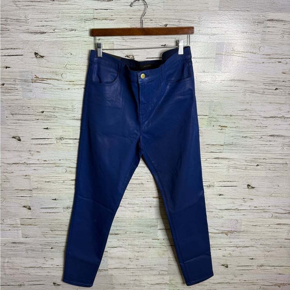 J Brand Maria High Rise Blueberry Coated Skinny indigo gloss NWT size 32